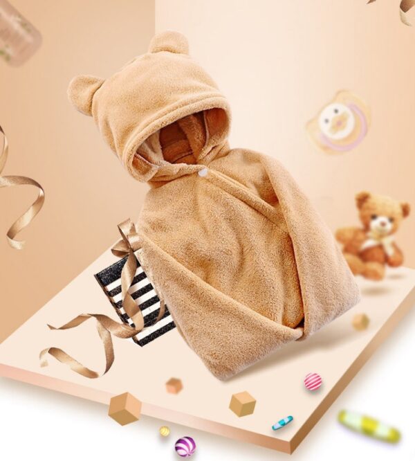 Cotton baby care hooded bath towel - Image 8
